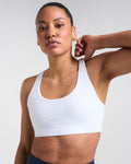 Sculpt Medium Support Sports Bra White