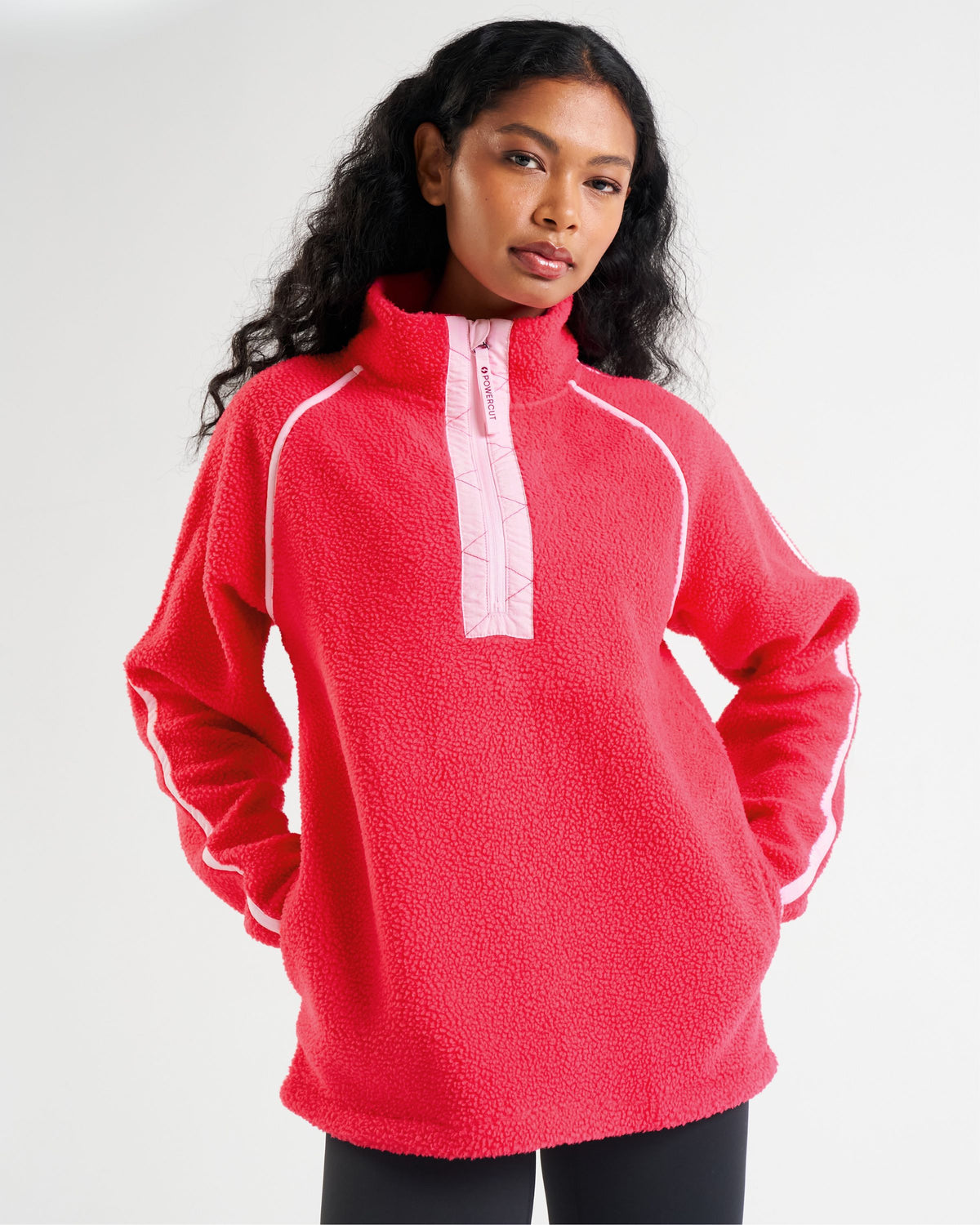 Ascend Quarter Zip Fleece Raspberry Pink