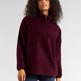 Ascend 1/4 Zip Fleece Cherry Lacquer