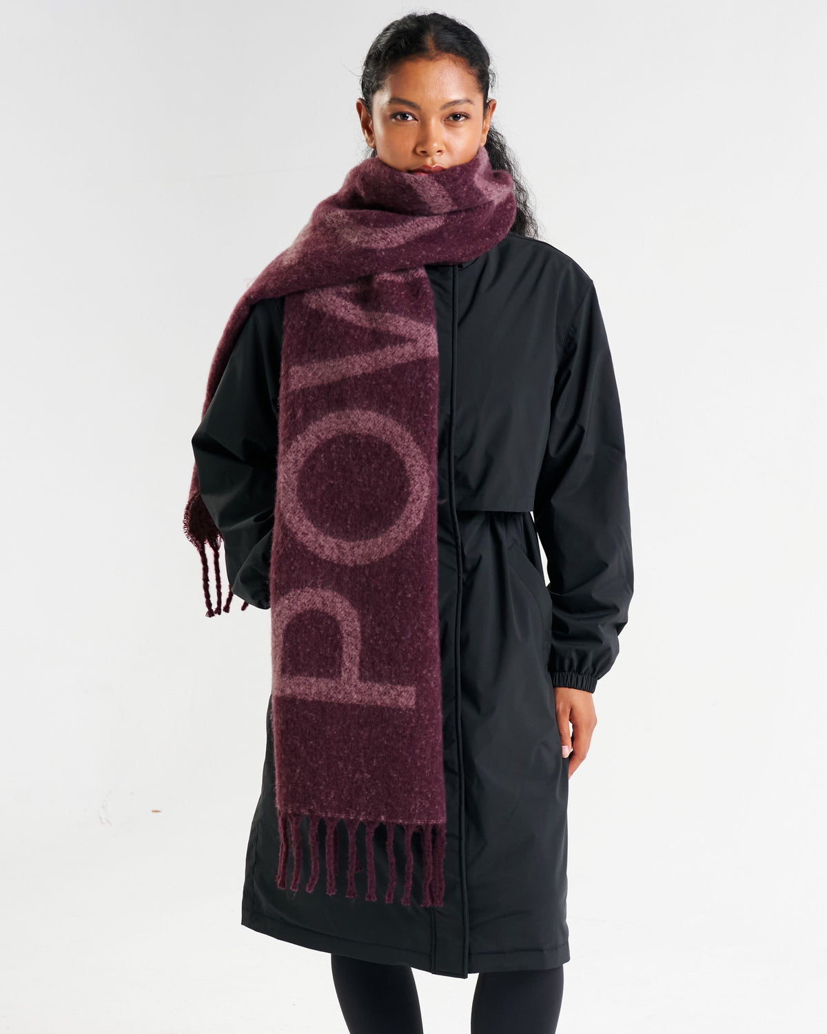 SoftKnit Scarf Dark Burgundy