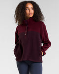 Ascend Half Snap Fleece Cherry Lacquer