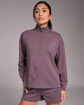 All-Day-Wear Half Zip Sweatshirt Flint