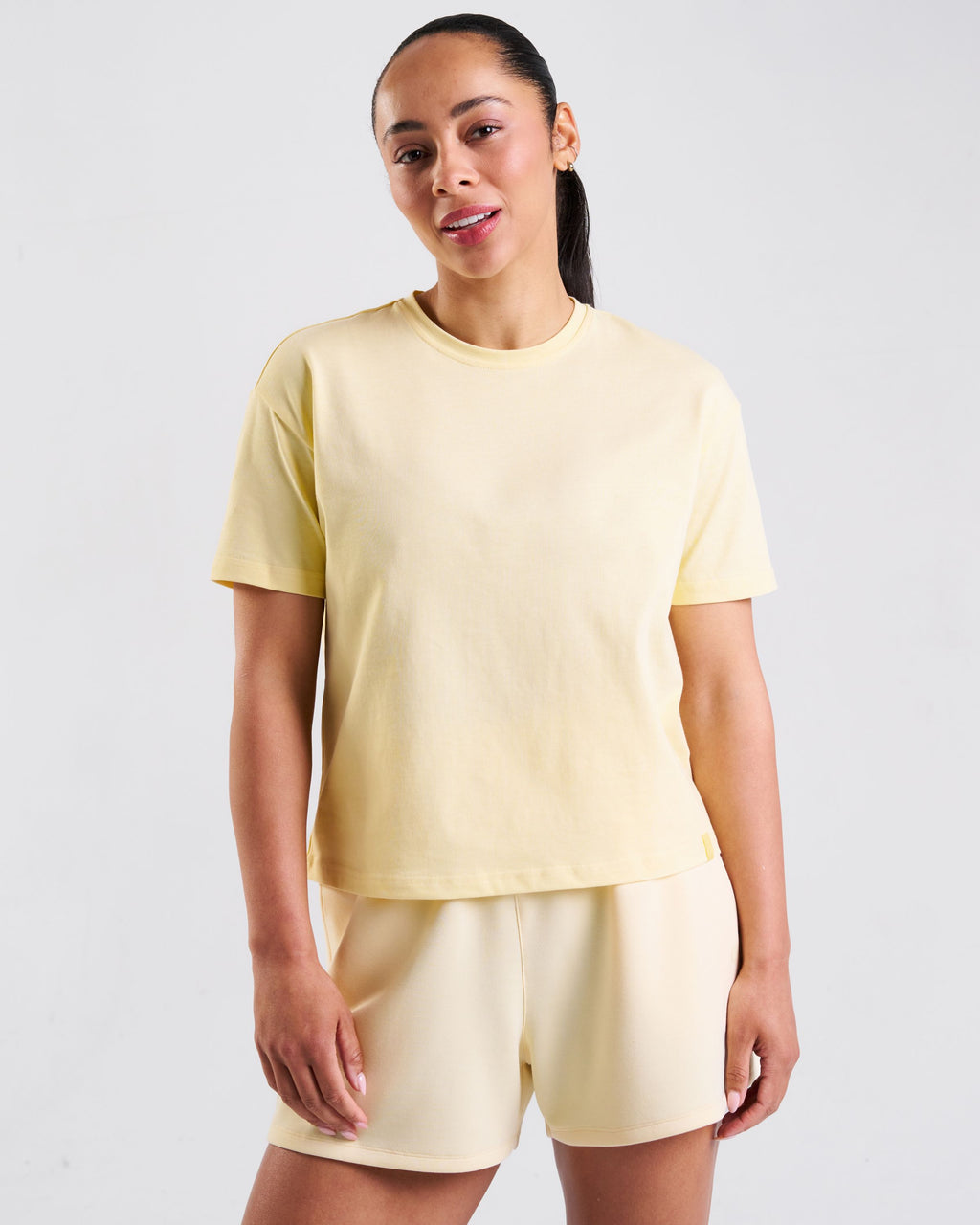 All-Day-Wear Box Tee Butter Yellow