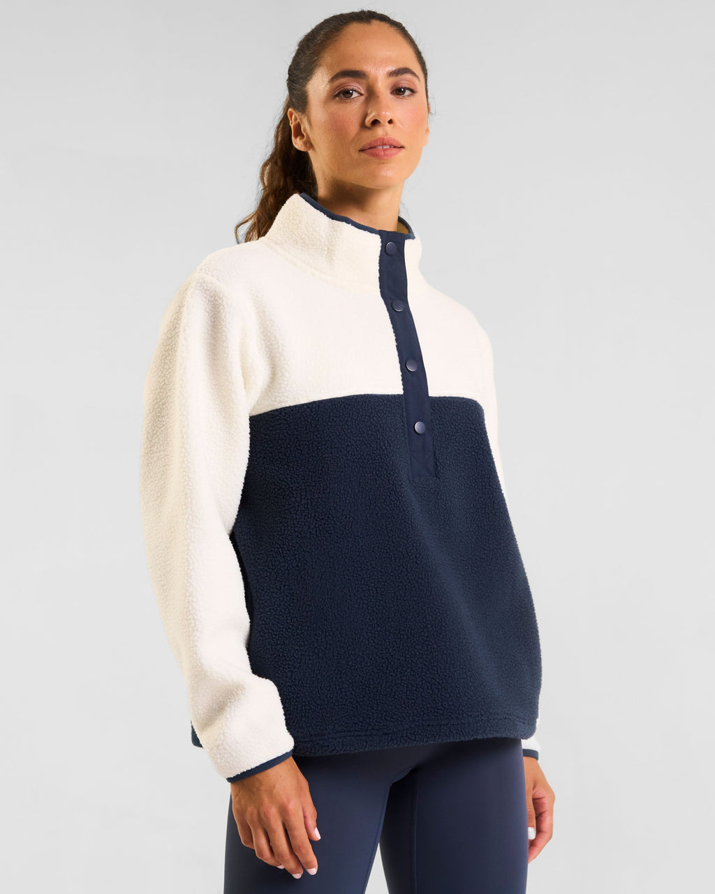 Ascend Half Snap Fleece Marshmallow