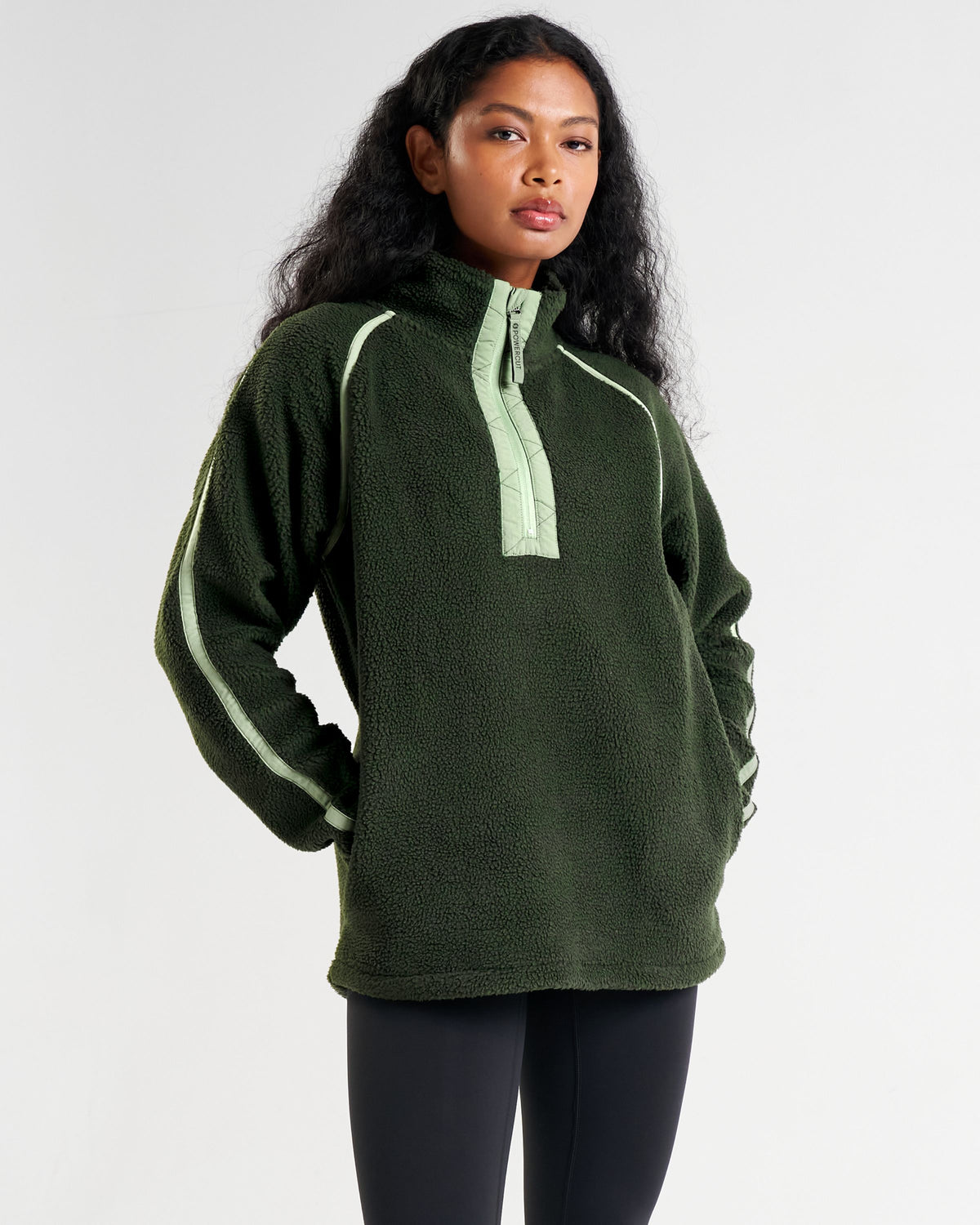Ascend Quarter Zip Fleece Forest Green