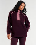 Ascend Quarter Zip Fleece Dark Burgundy