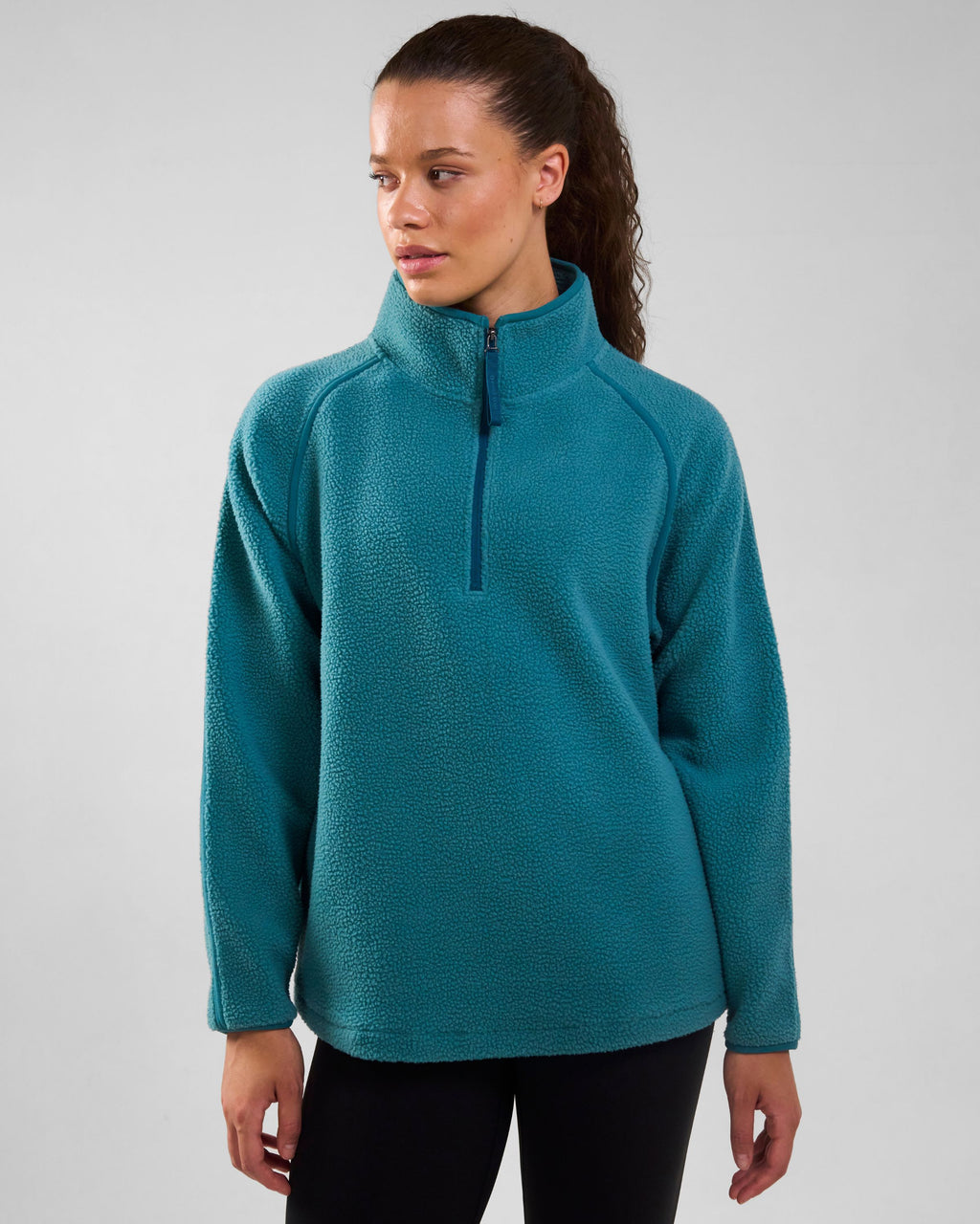 Ascend 1/4 Zip Fleece Deep Teal