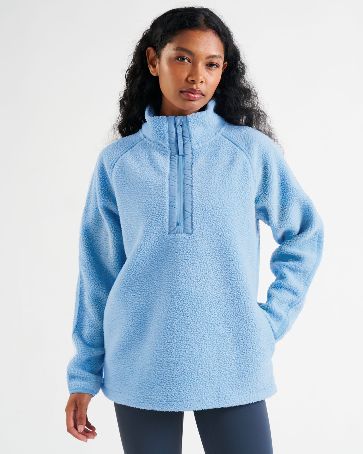 Ascend Quarter Zip Fleece Cloud Blue