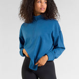 All-Day-Wear Half Zip Sweatshirt Midnight Blue