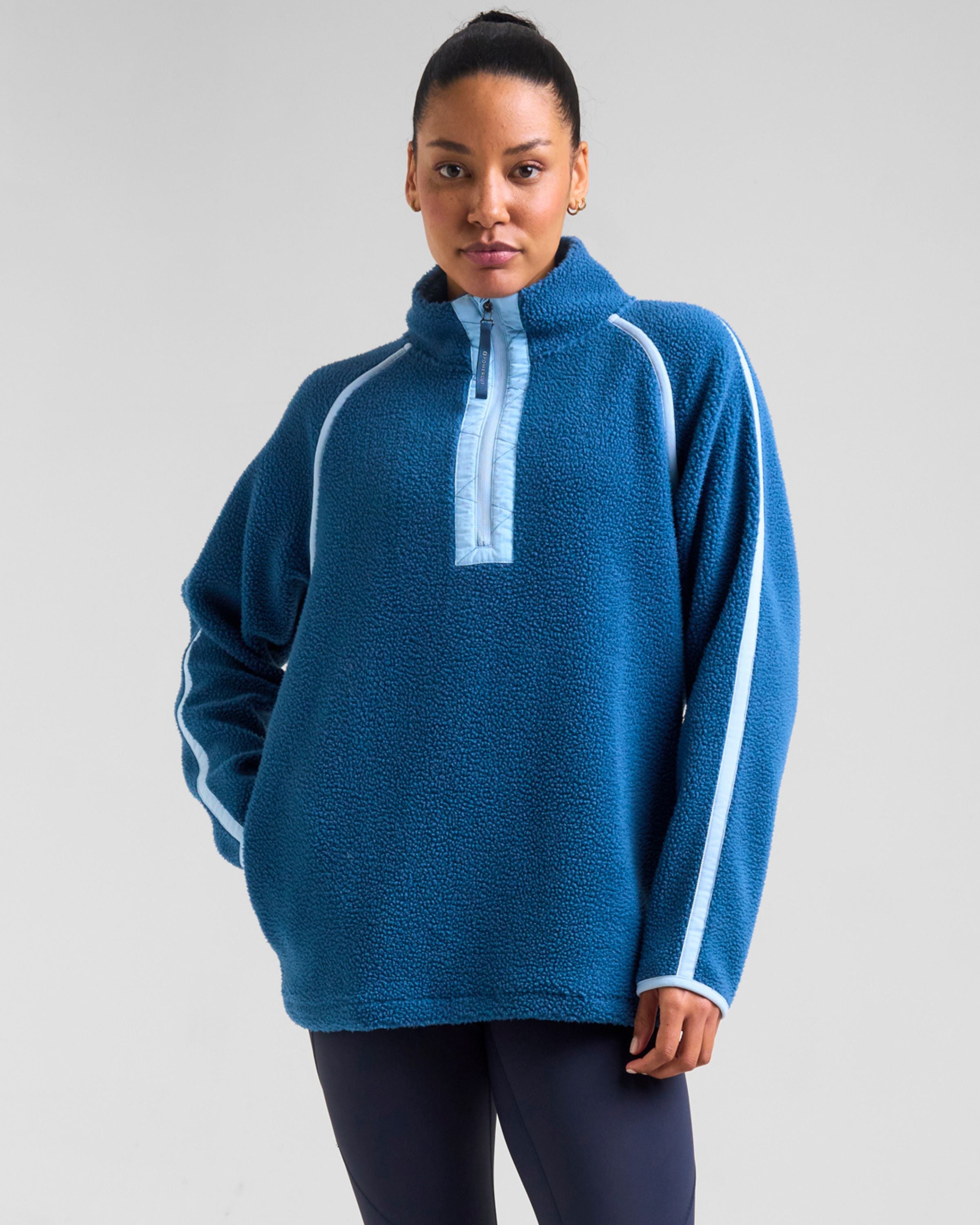 Ascend 1/4 Zip Fleece Dark Blue