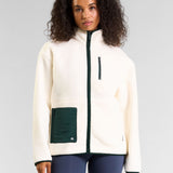 OUTSIDER Zip Up Fleece Marshmallow