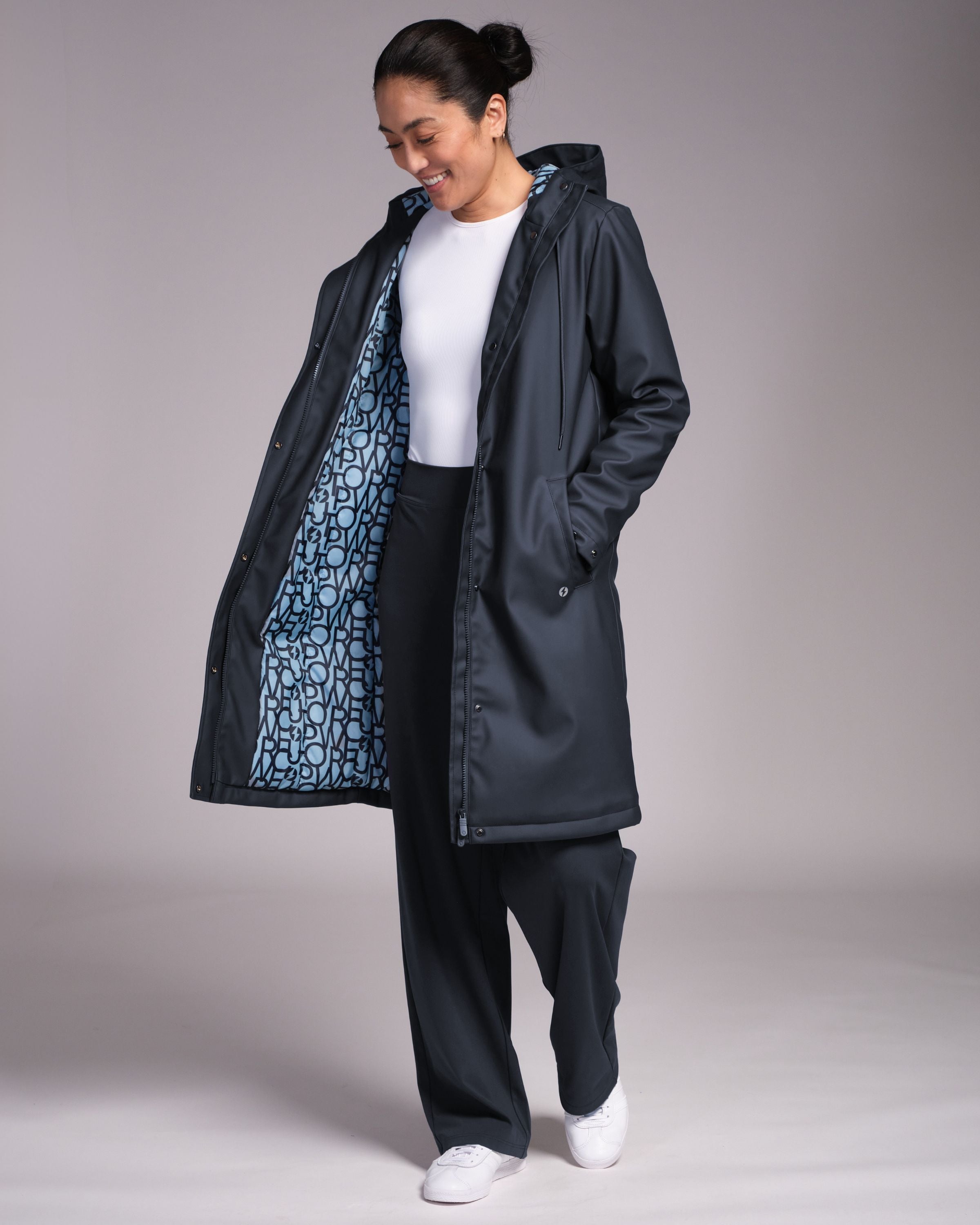 OUTSIDER Raincoat Outerspace Navy