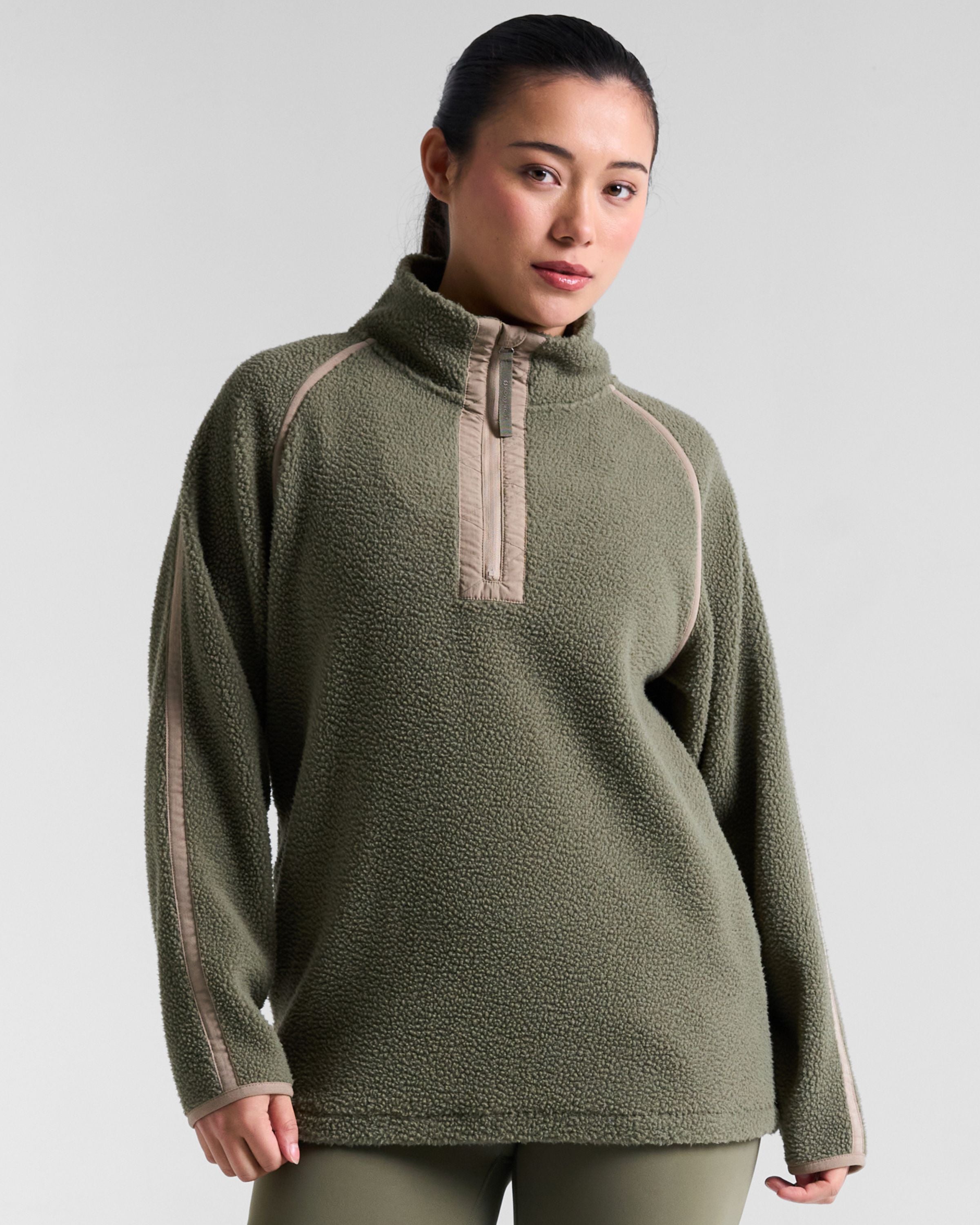 Ascend 1/4 Zip Fleece Dusty Olive