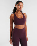 Sculpt Medium Support Sports Bra Dark Burgundy