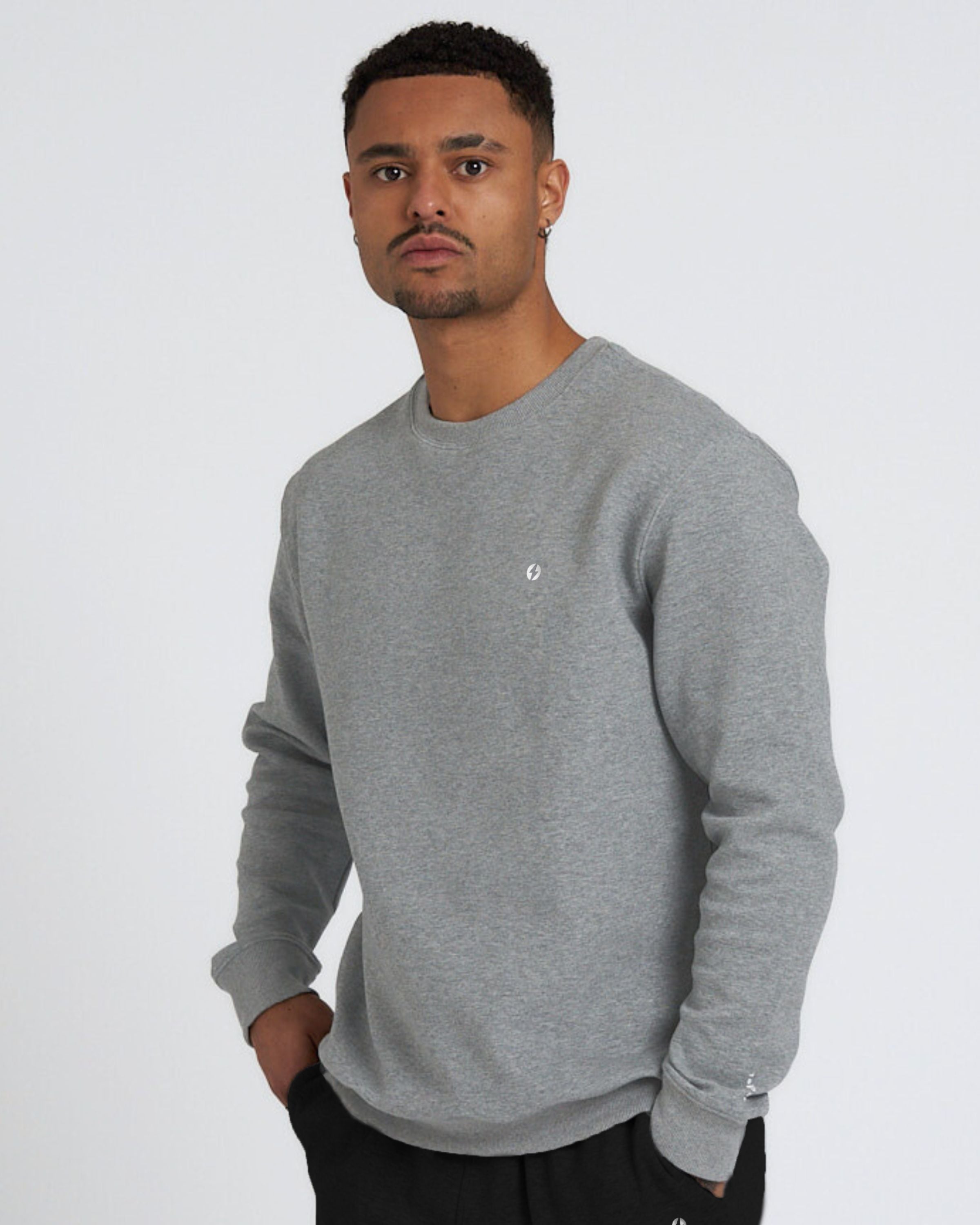 tek//pak Men's Crew Neck Grey Marl