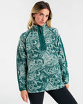 Ascend 1/4 Zip Fleece Dark Teal Marble