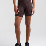 Sculpt High-Waisted 6" Shorts Leopard Brown