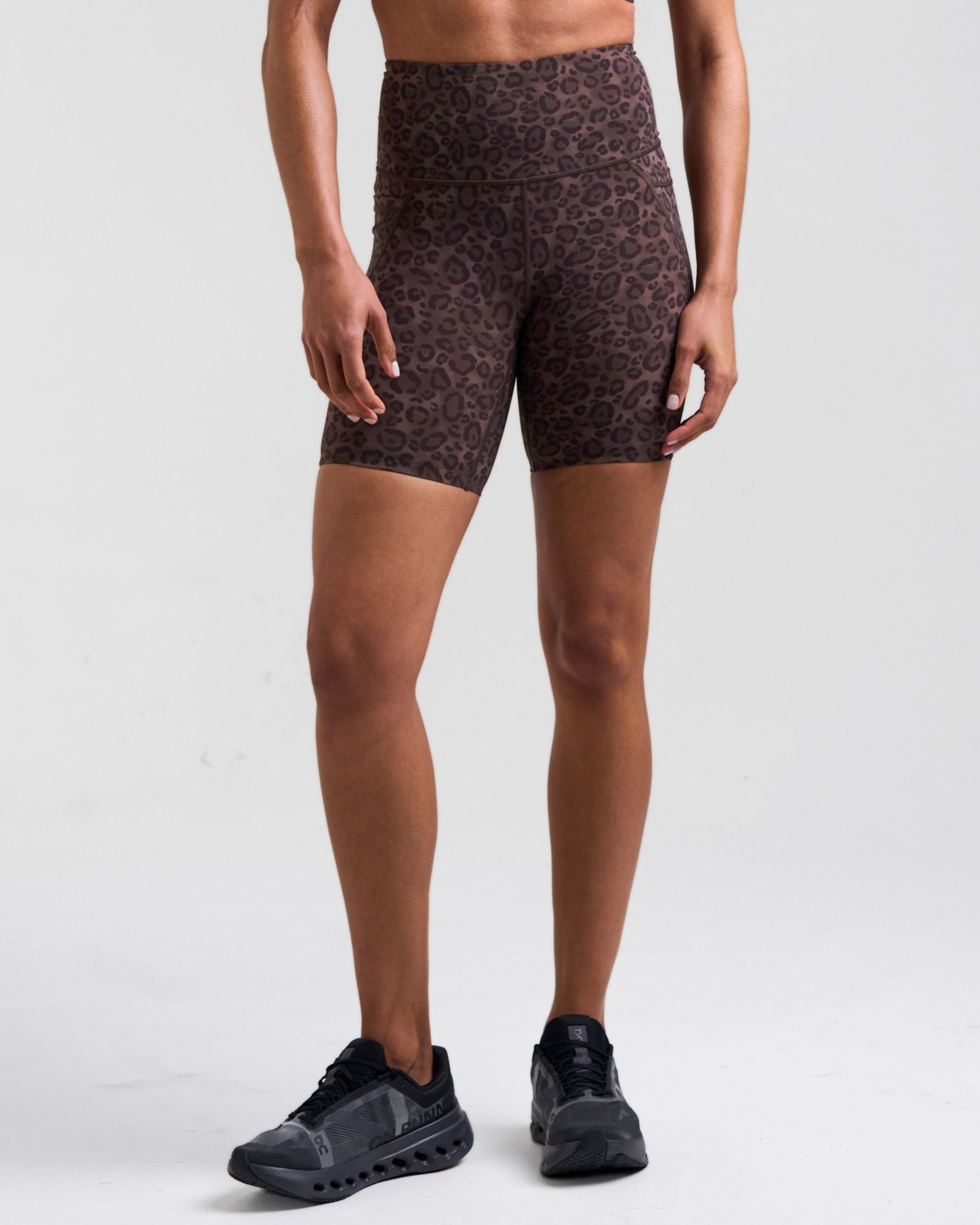 Sculpt High-Waisted 6" Shorts Leopard Brown