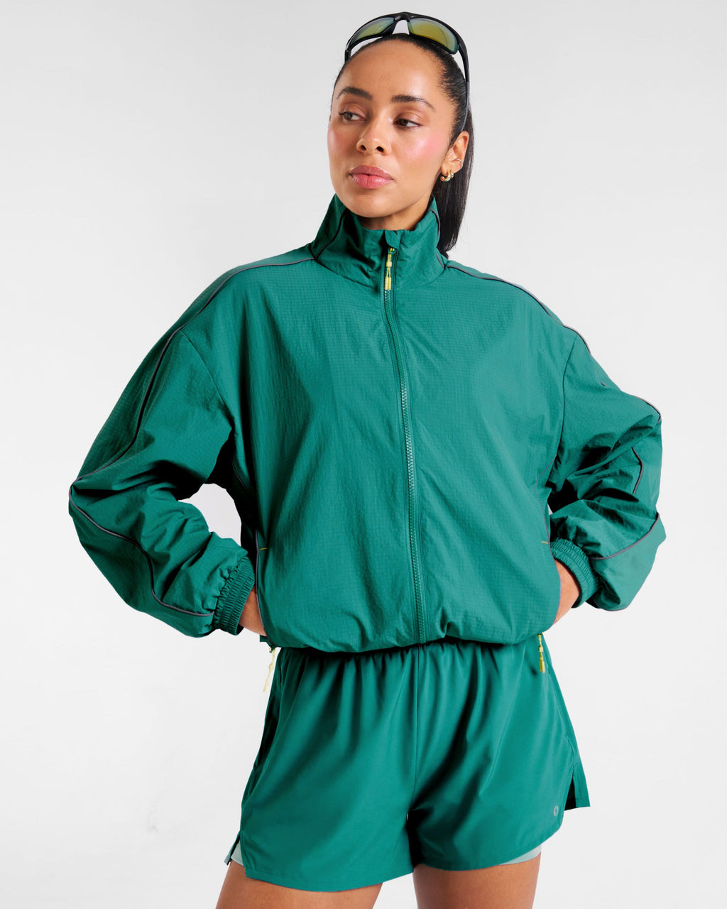 RUNSeries Water Resistant Track Jacket Sea Green