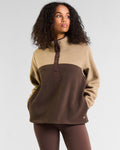 Ascend Half Snap Fleece Sandy Taupe