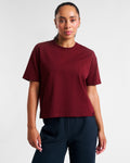 All-Day-Wear Box Tee Cabernet