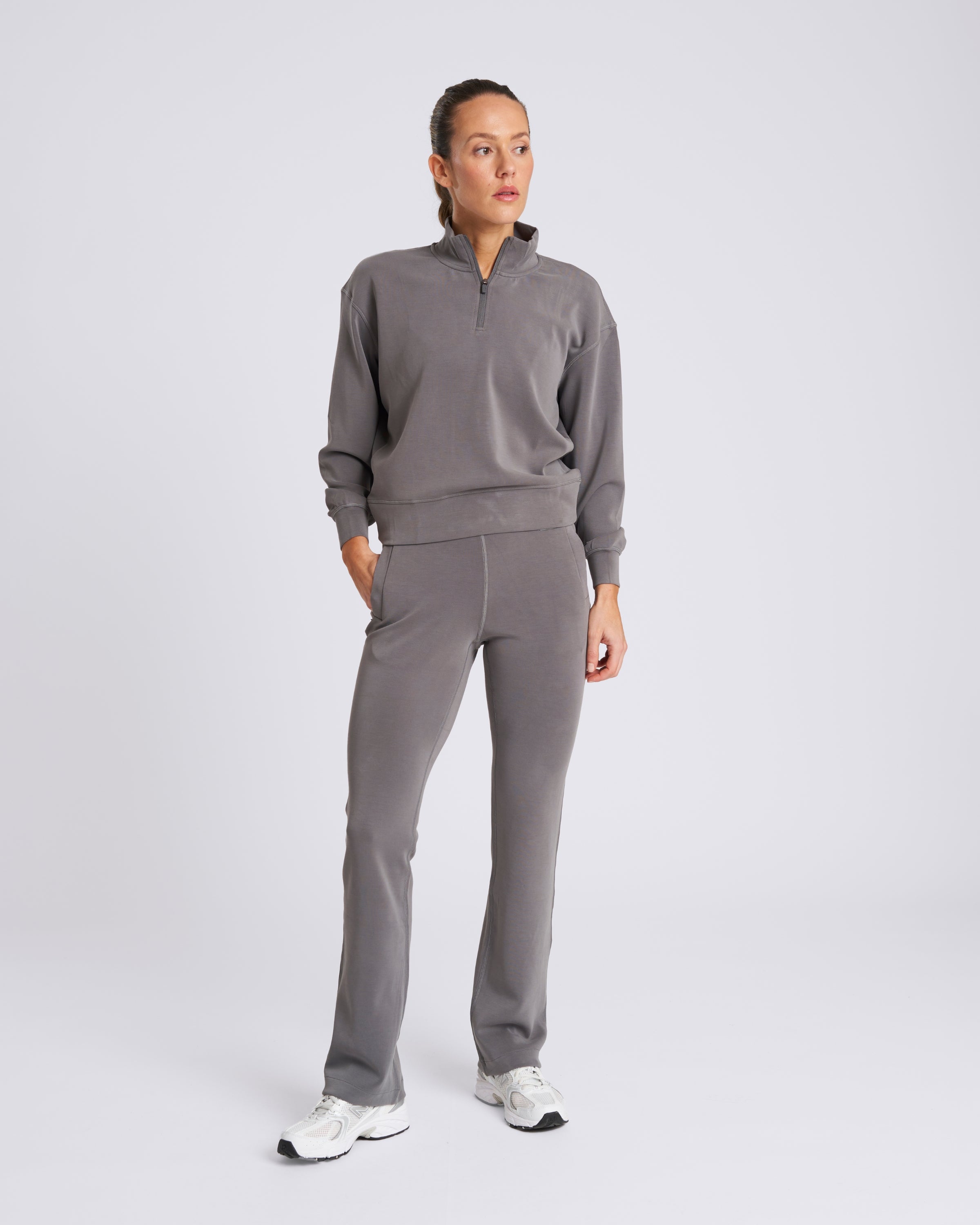 Studio UltraSoft Wide Leg Pant Steel Grey
