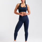 SOLID Seamless Leggings Outerspace Navy