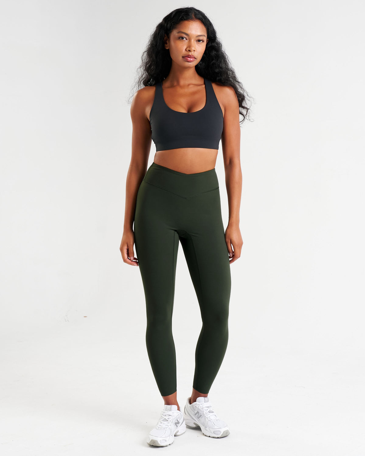 Sculpt V-Waist Leggings Forest Green