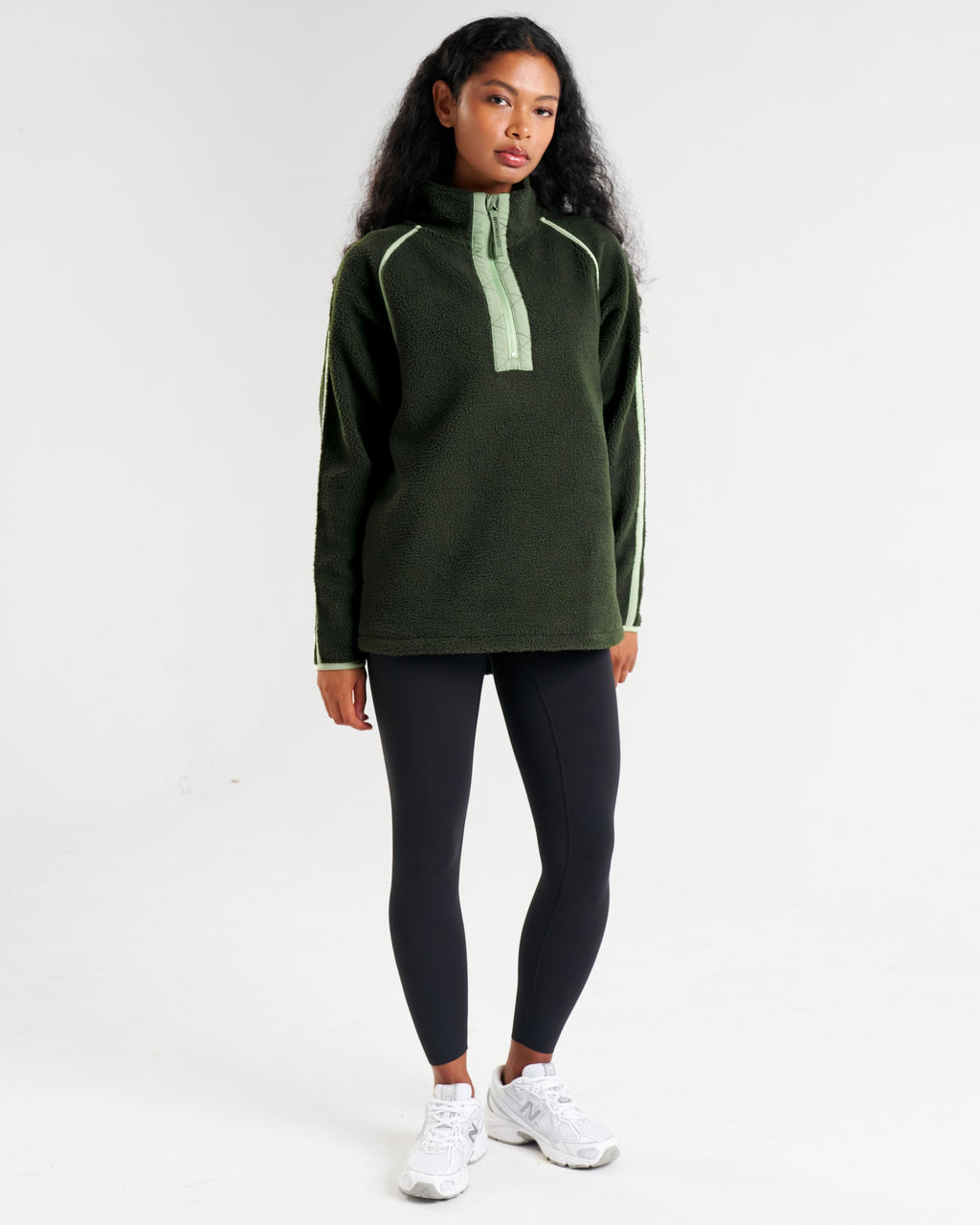 Ascend Quarter Zip Fleece Forest Green