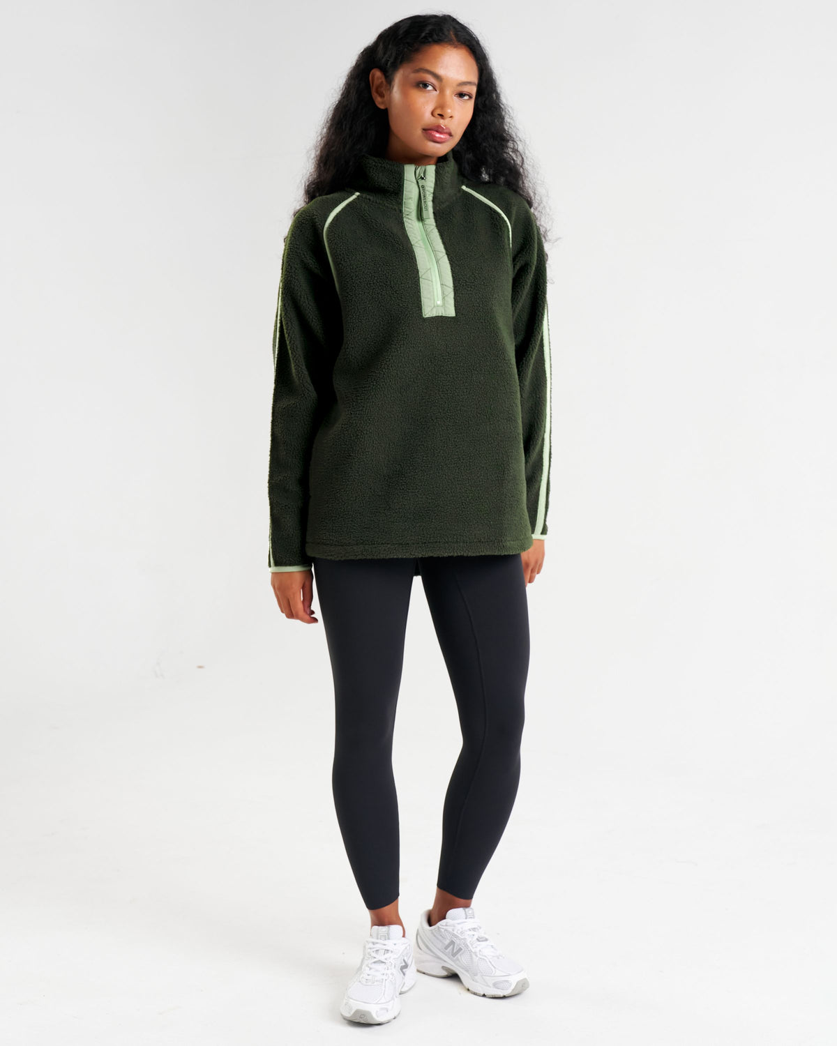 Ascend Quarter Zip Fleece Forest Green