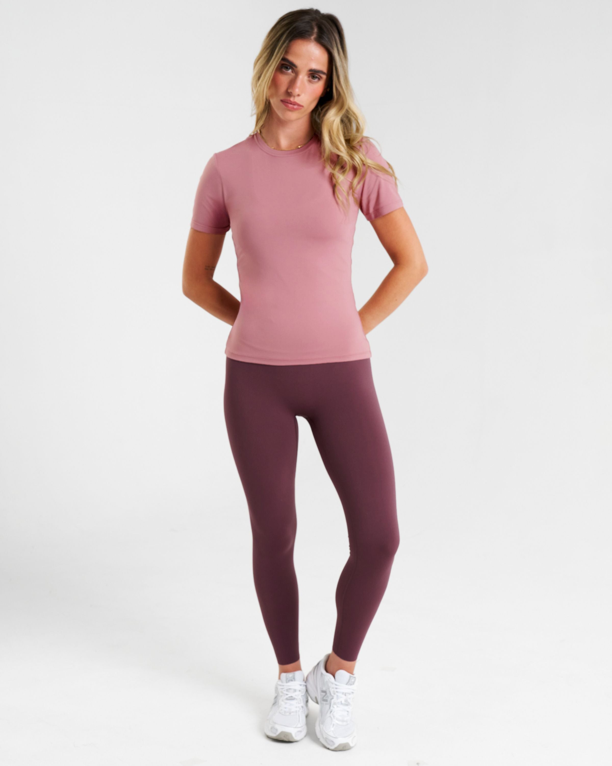 Base Soft Short Sleeve T-Shirt Dusty Pink