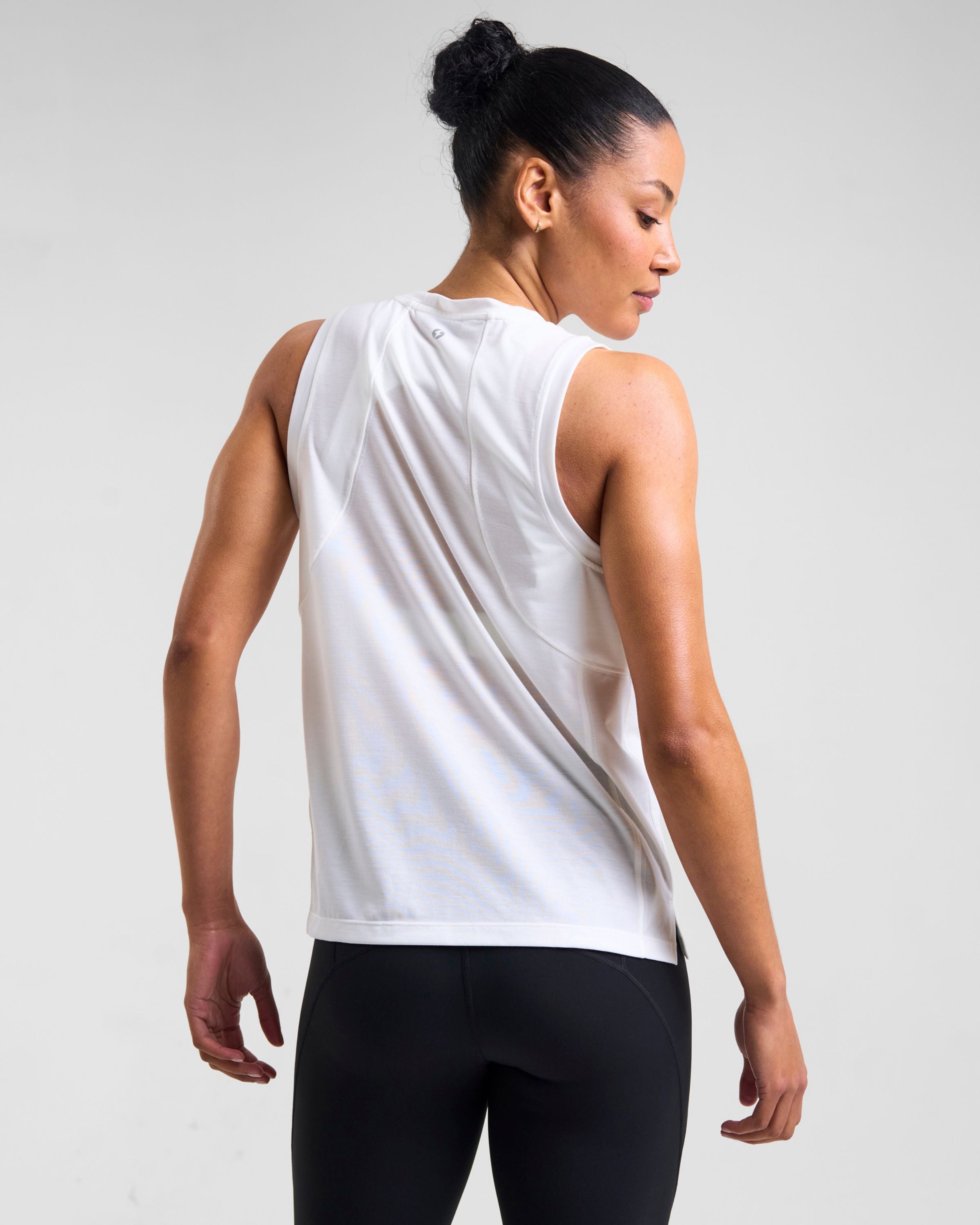 Core Lyocell Blend Active Vest White