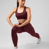 SOLID Seamless Leggings Cherry Lacquer