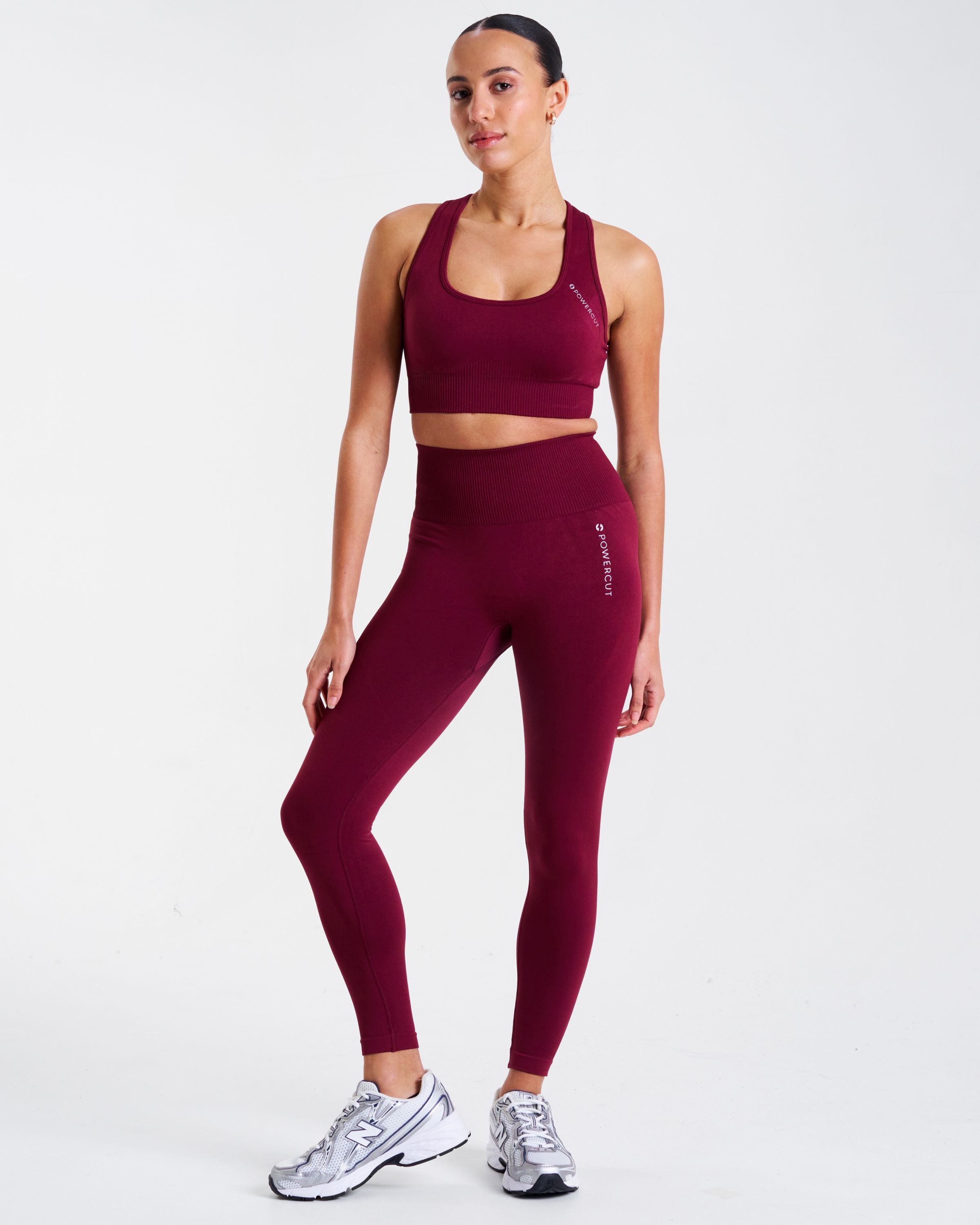 SOLID Seamless Leggings Cherry Lacquer