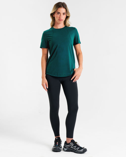 Core Lyocell Blend Active T-Shirt Dark Teal
