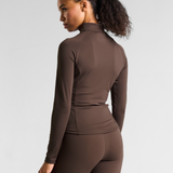 All-Day-Wear Zip Up Jacket Espresso