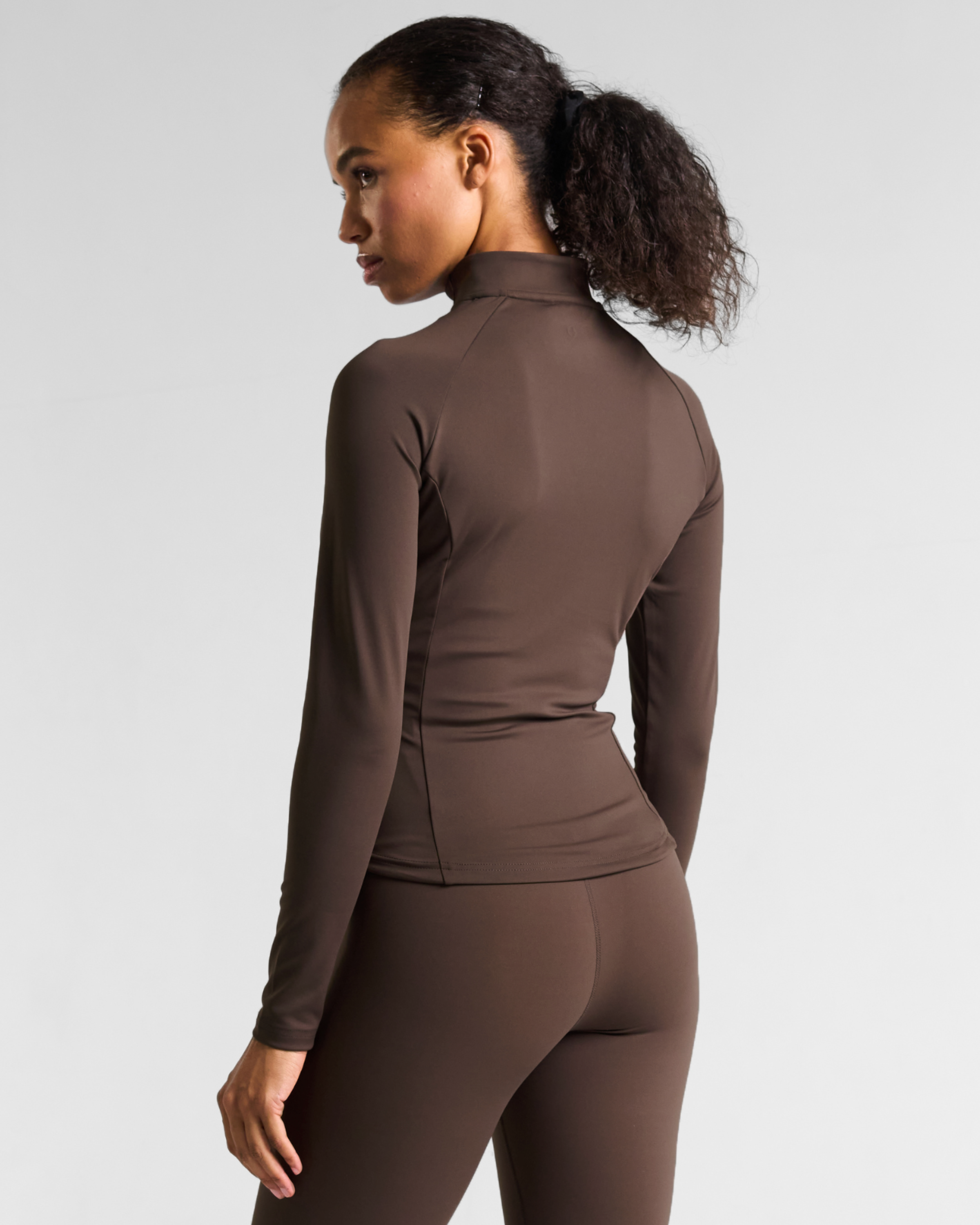 All-Day-Wear Zip Up Jacket Espresso