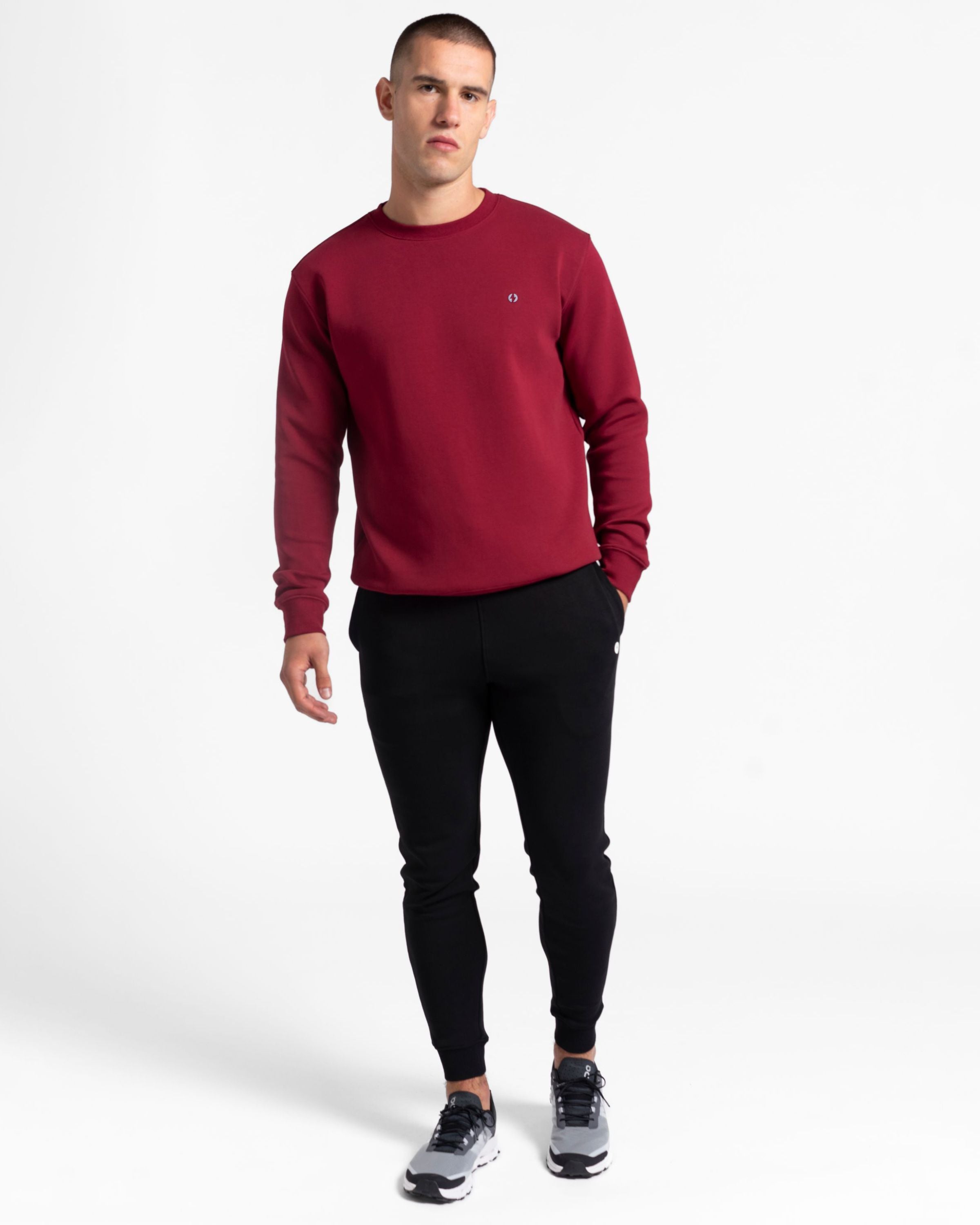 tek//pak Men's Crew Neck Burgundy