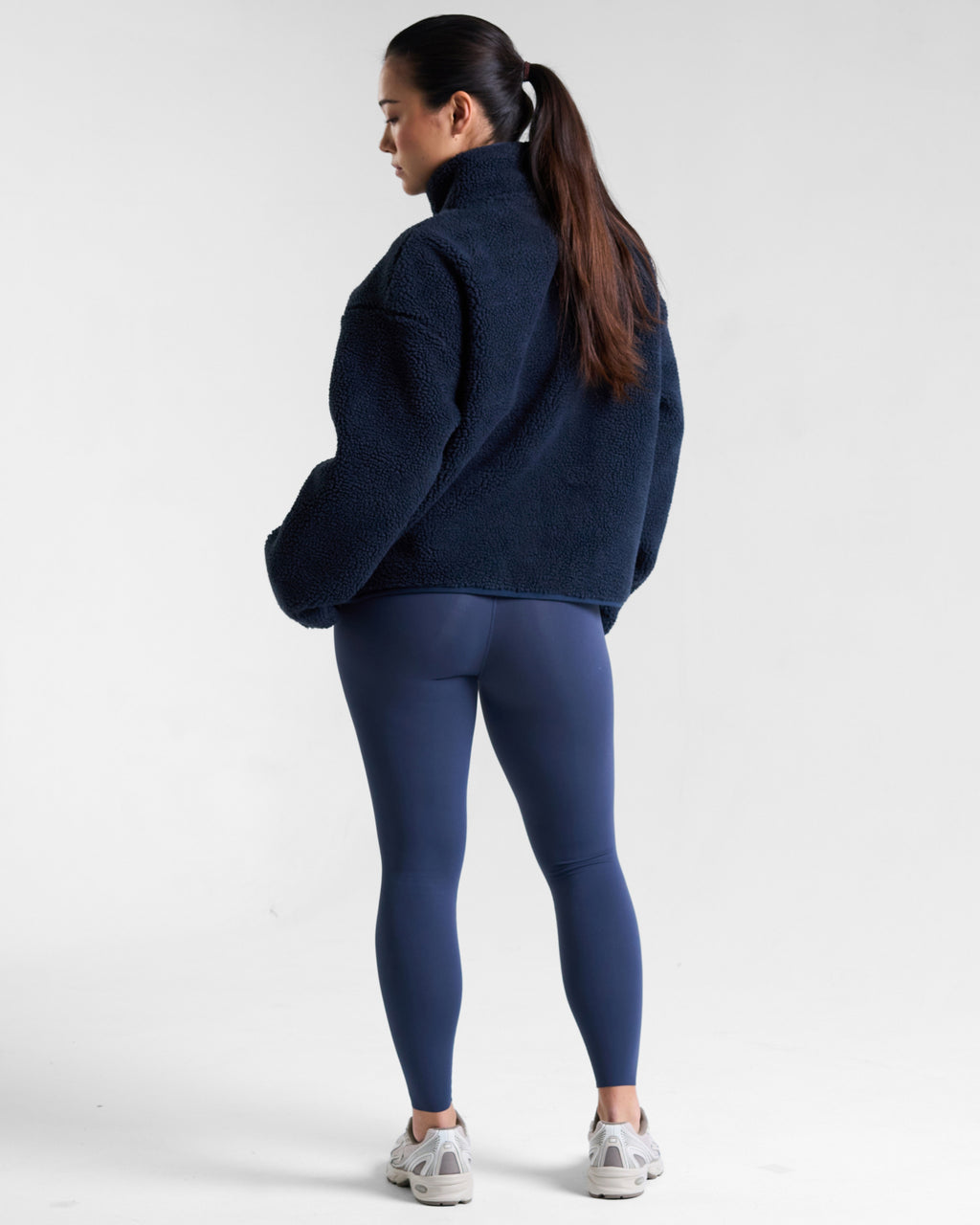 Summit Zip Through Borg Fleece Outerspace Navy