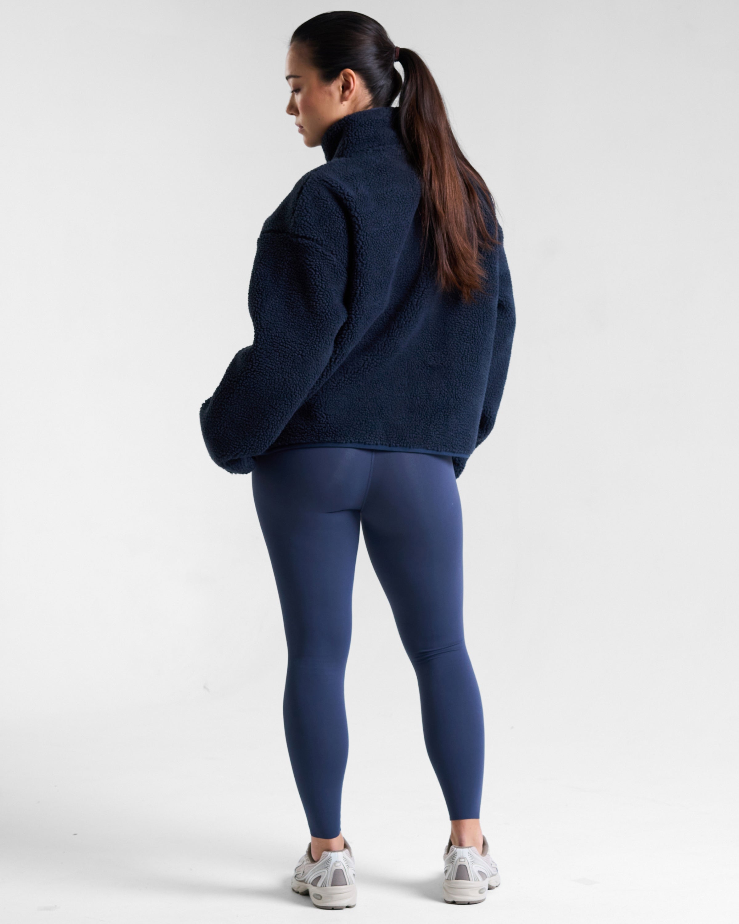 Summit Zip Through Borg Fleece Outerspace Navy