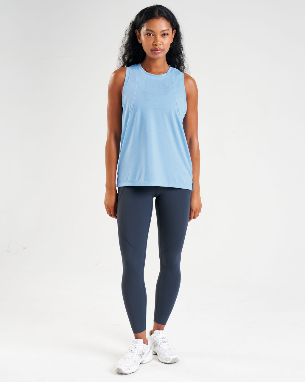 Core Lyocell Blend Active Vest Cloud Blue