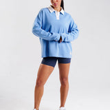 Rugby Polo Sweatshirt Sky Blue