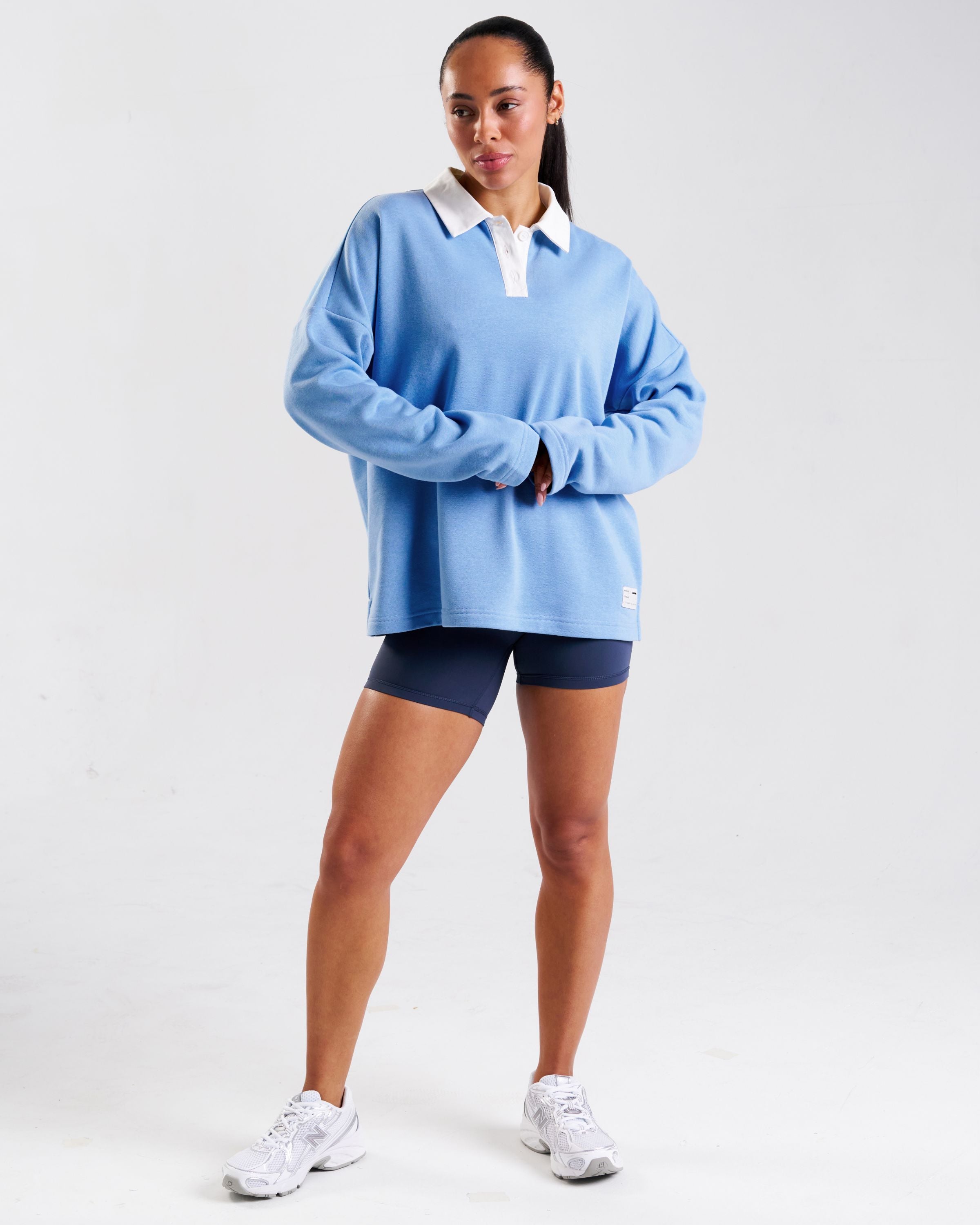 Rugby Polo Sweatshirt Sky Blue