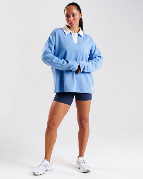 Rugby Polo Sweatshirt Sky Blue
