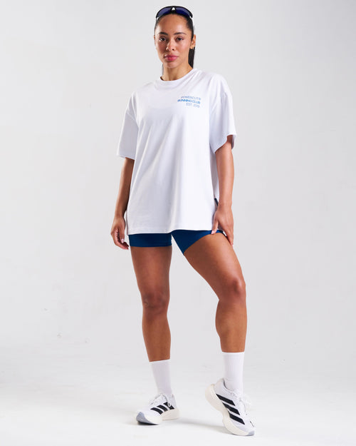 RUNSeries Printed Oversized T-Shirt White