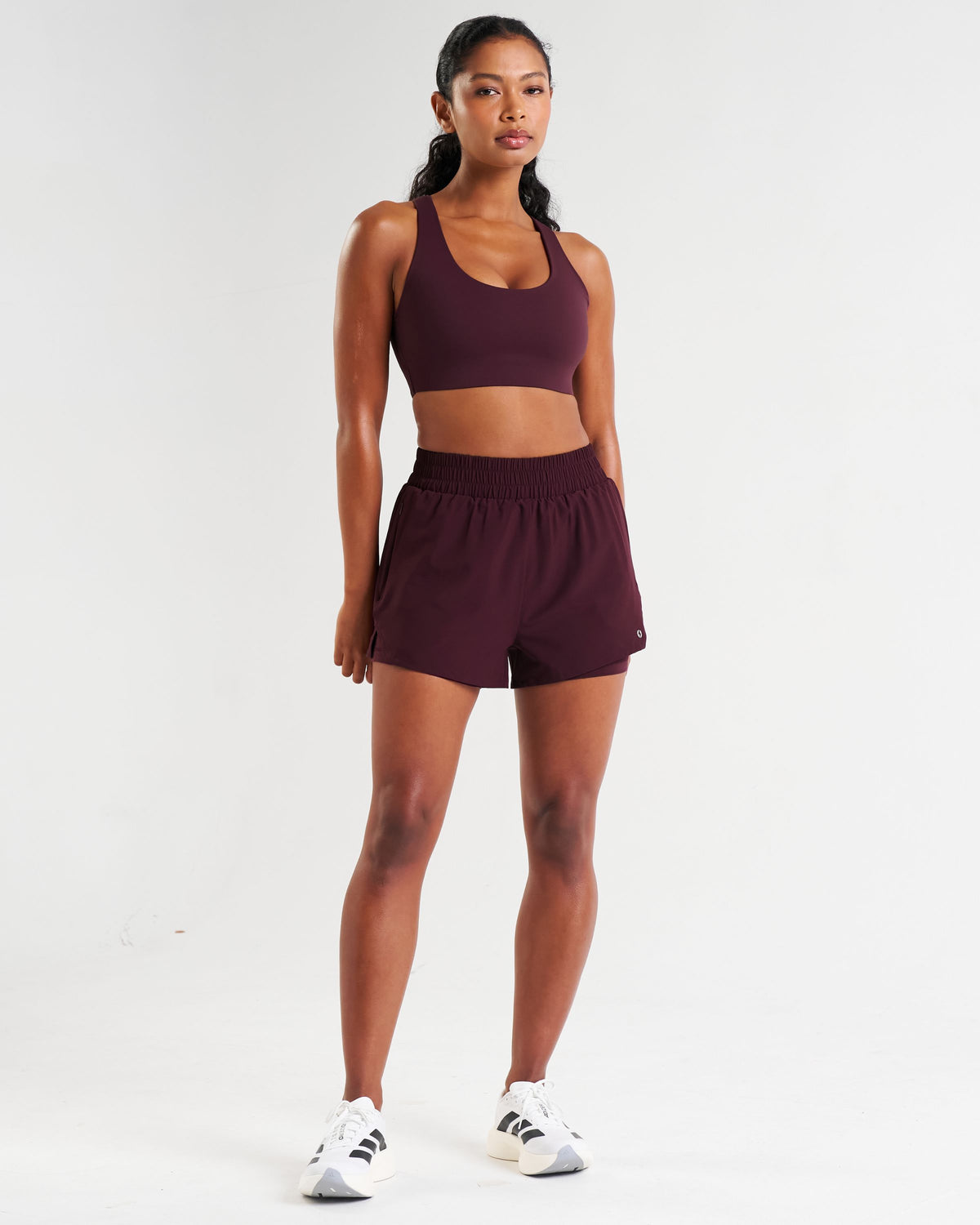 Pace 2-in-1 Performance Shorts Dark Burgundy