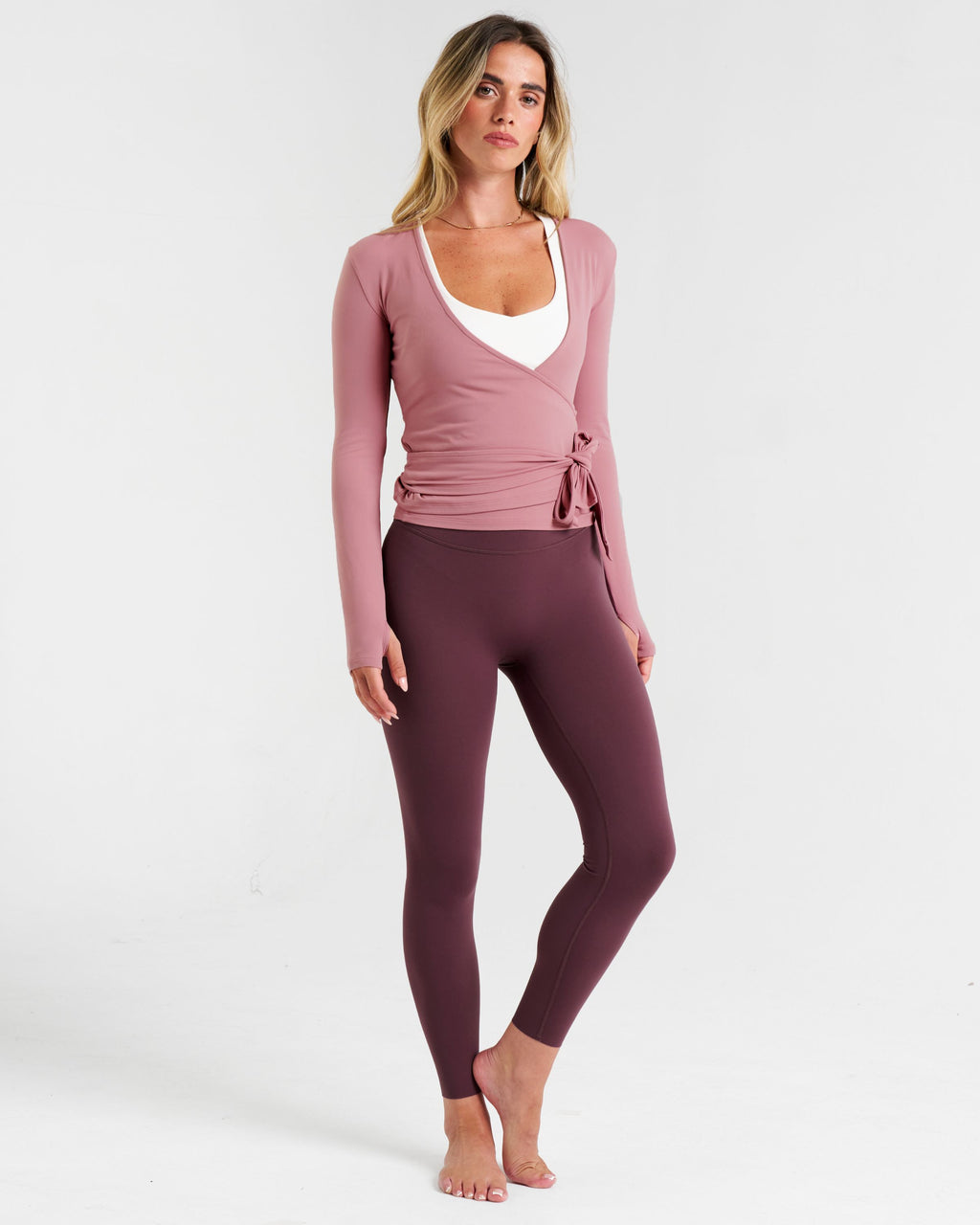 CloudMove Wrap Top Dusty Pink