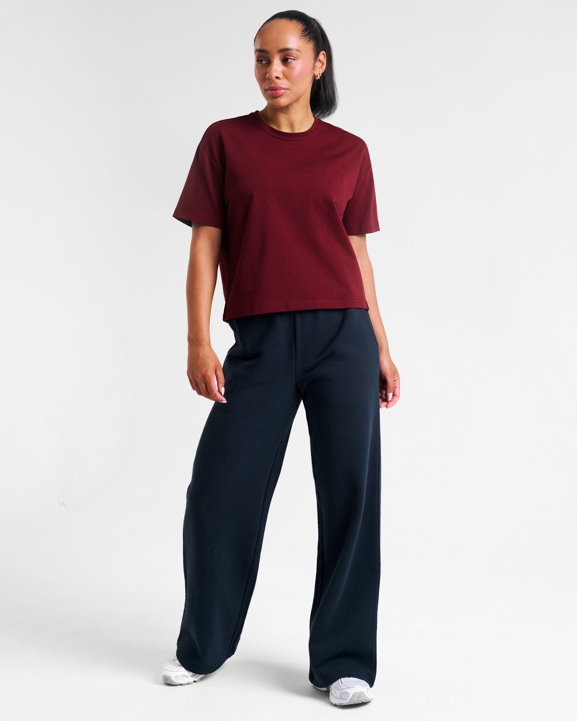 All-Day-Wear Box Tee Cabernet