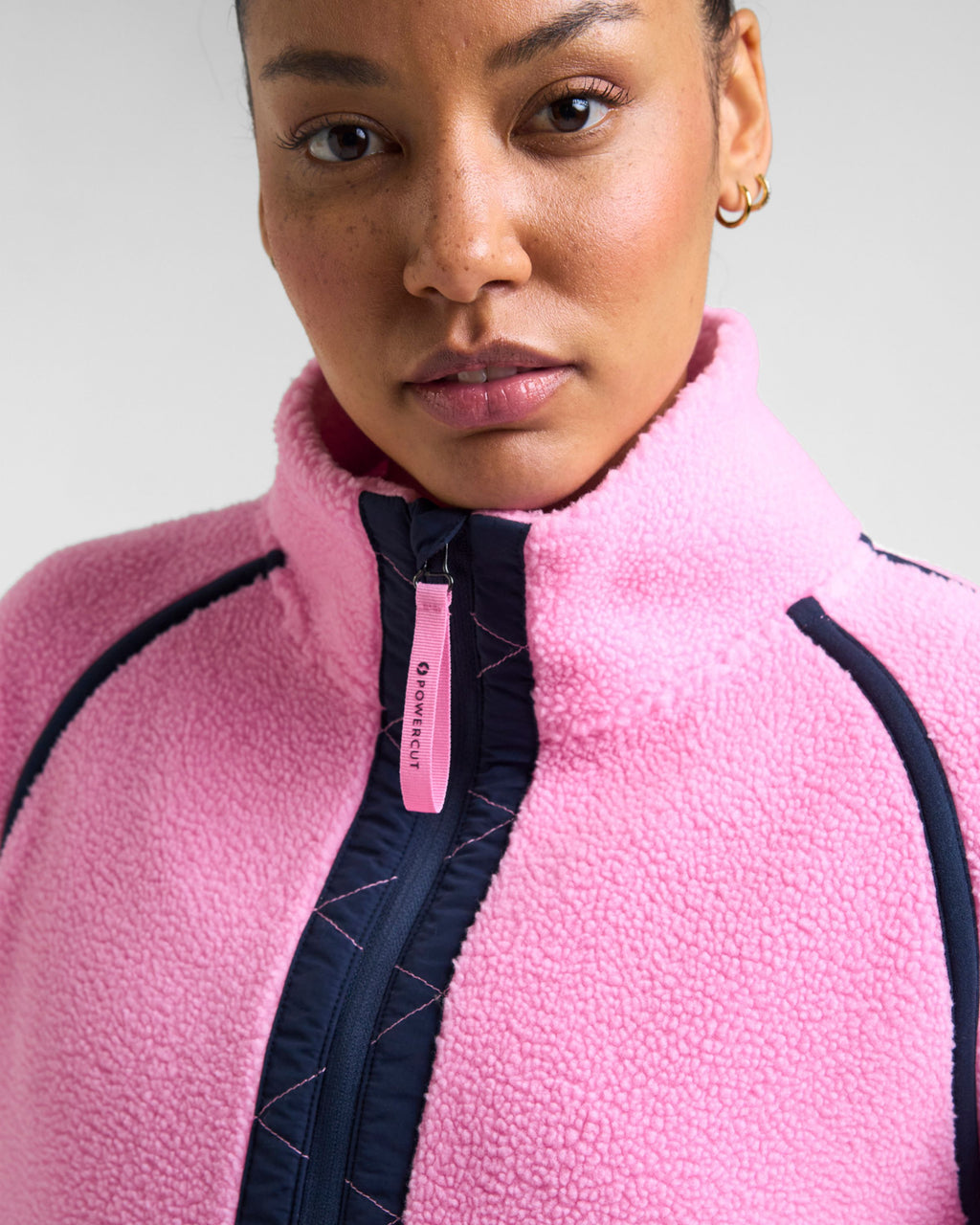 Ascend 1/4 Zip Fleece Pink Glow