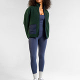 OUTSIDER Zip Up Fleece Heritage Green